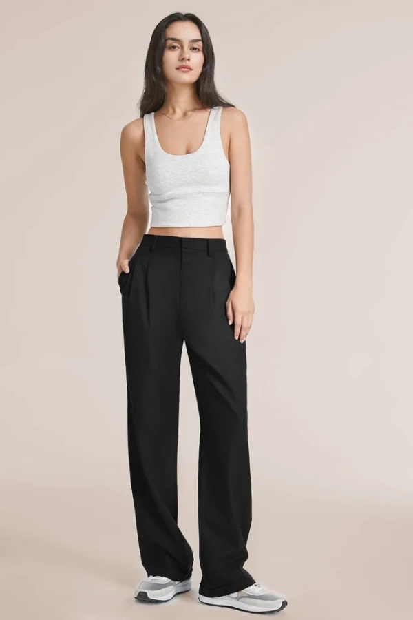 Azura Mid Rise Wide Leg Pants