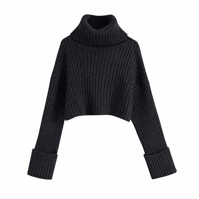 Rafali Cropped Sweater Top