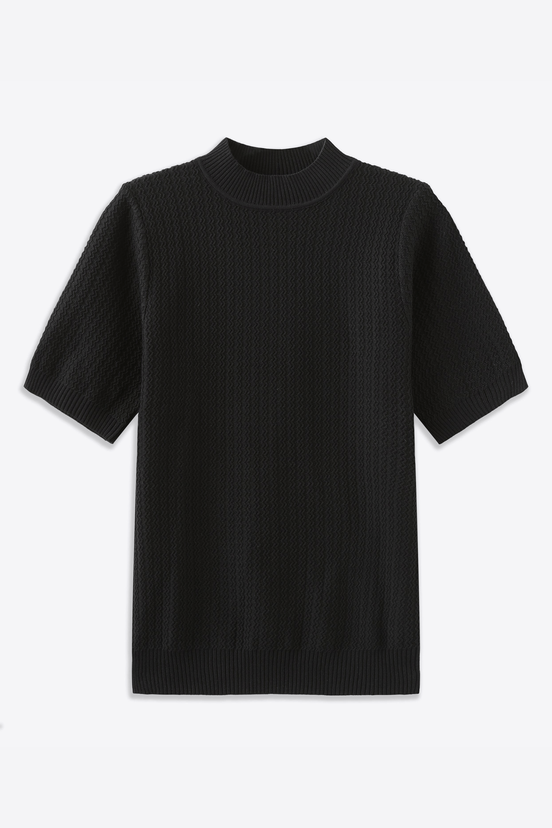 Achilles Short-Sleeved Short Turtleneck Shirt