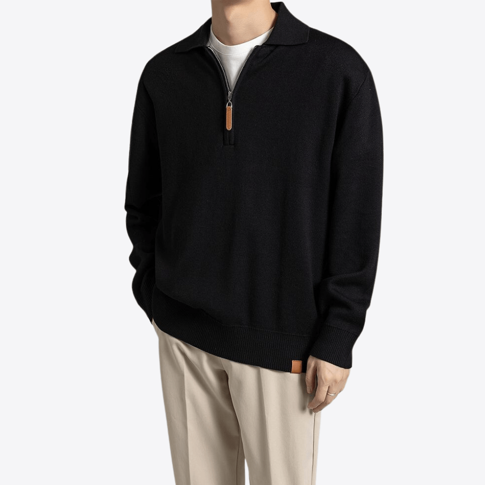 Lombardi Wool Quarter Zip Men's Sweatshirt