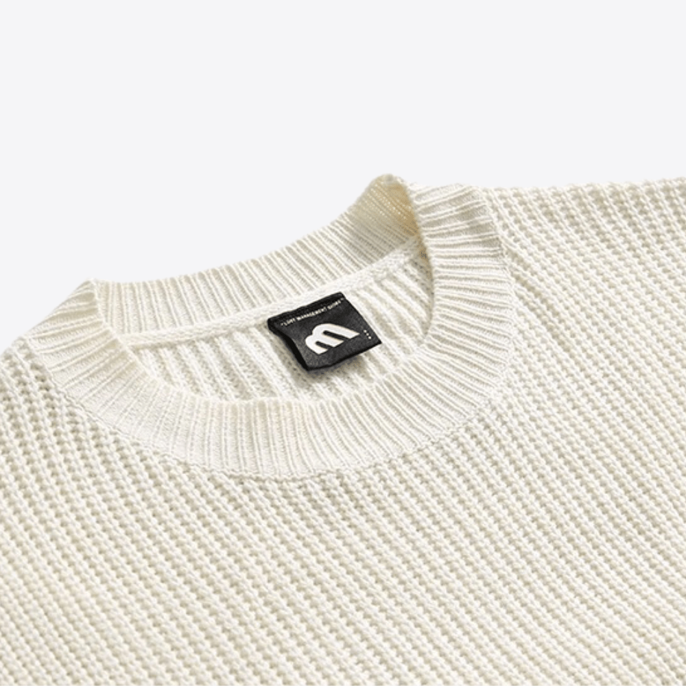 Bizra Ribbed Crew Neck Sweater