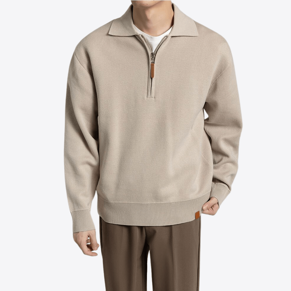 Lombardi Wool Quarter Zip Men's Sweatshirt