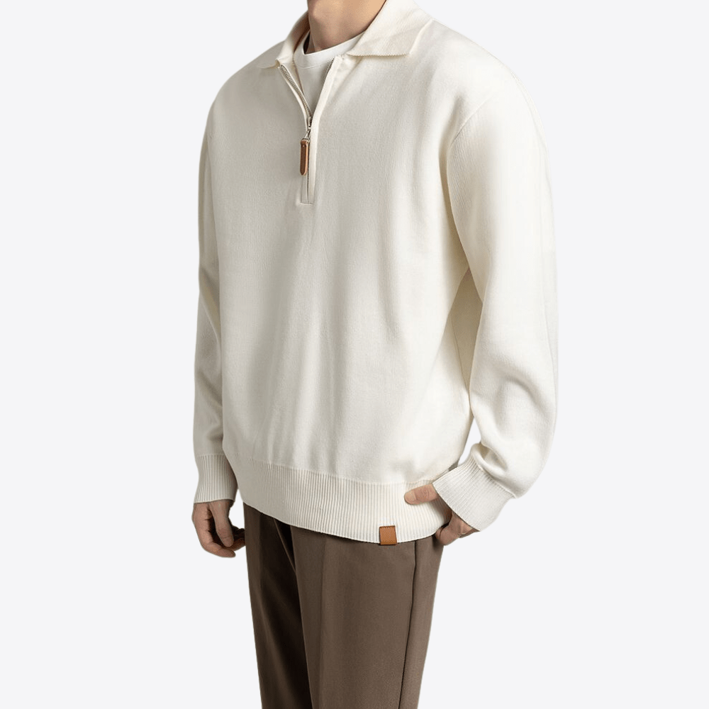 Lombardi Wool Quarter Zip Men's Sweatshirt