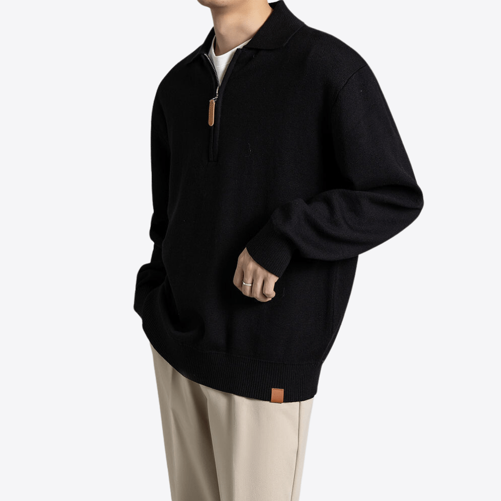 Lombardi Wool Quarter Zip Men's Sweatshirt