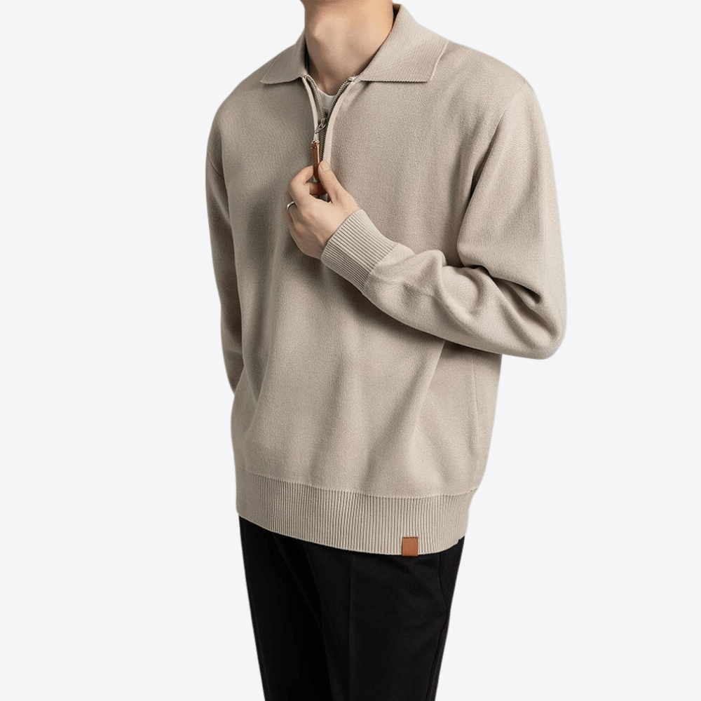 Lombardi Wool Quarter Zip Men's Sweatshirt