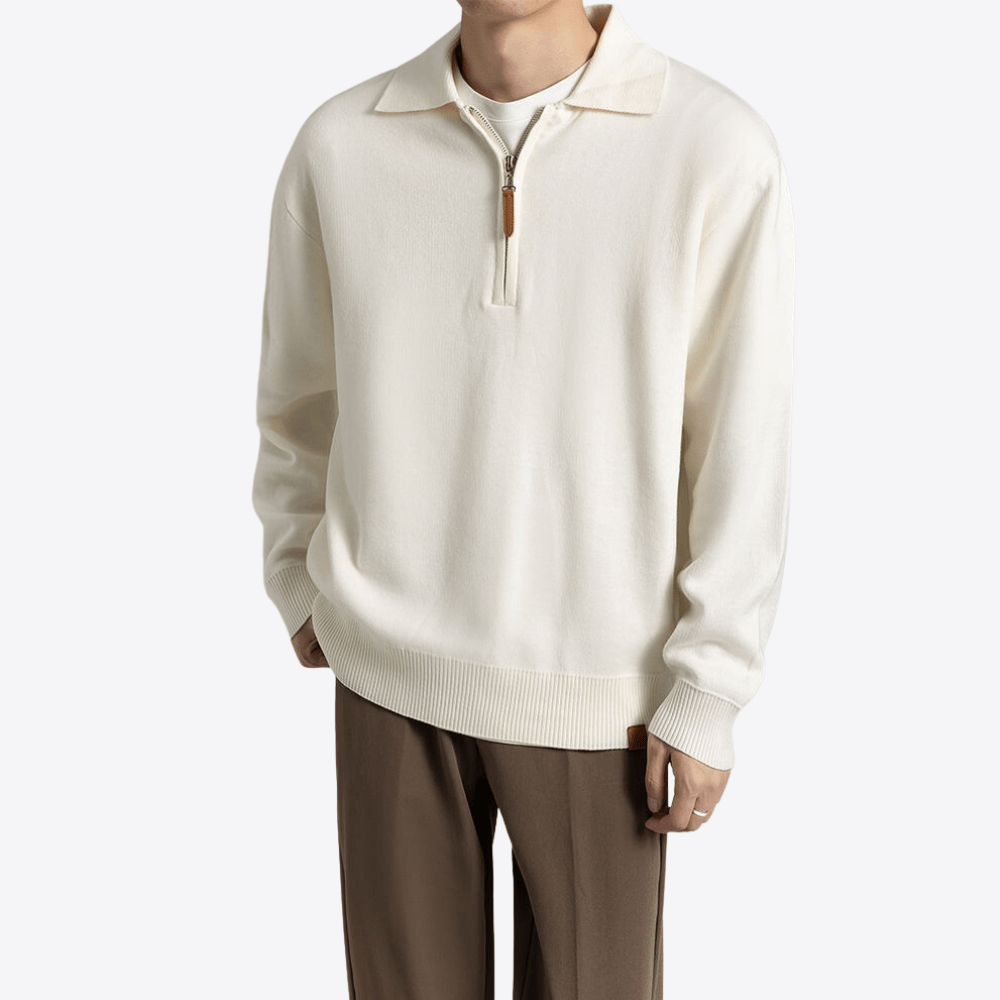 Lombardi Wool Quarter Zip Men's Sweatshirt