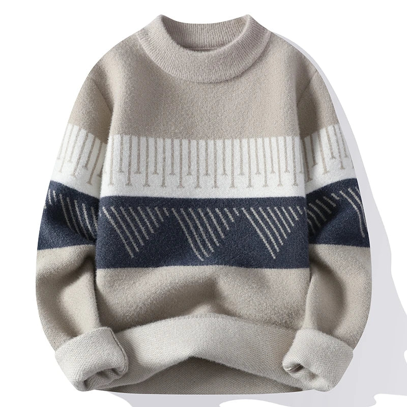 Ozul Pattern Crewneck Sweater