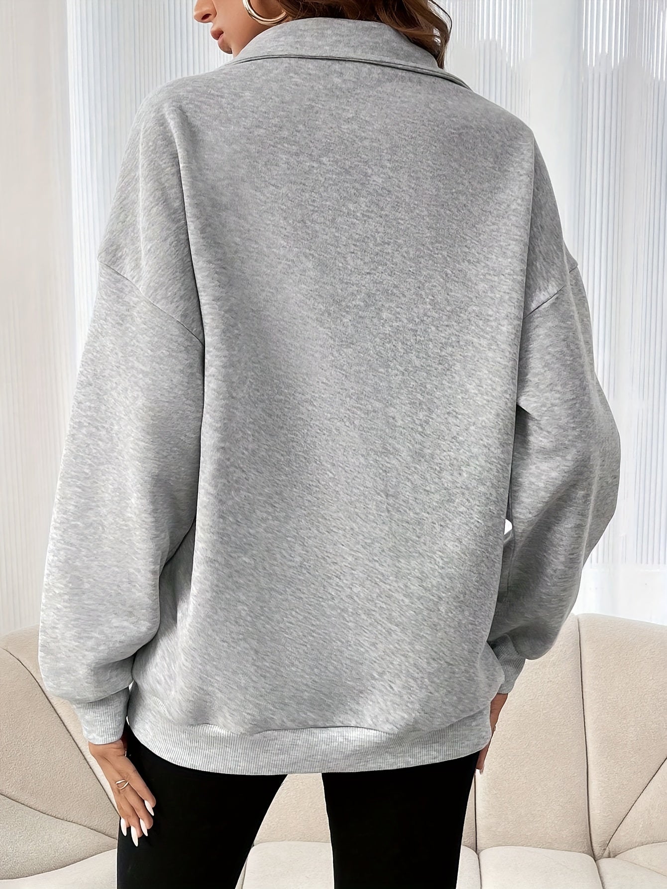 Olivia Soft Half-Zipper Sweatshirt