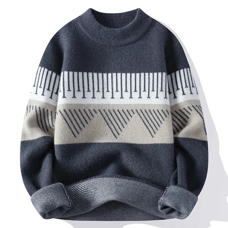 Ozul Pattern Crewneck Sweater