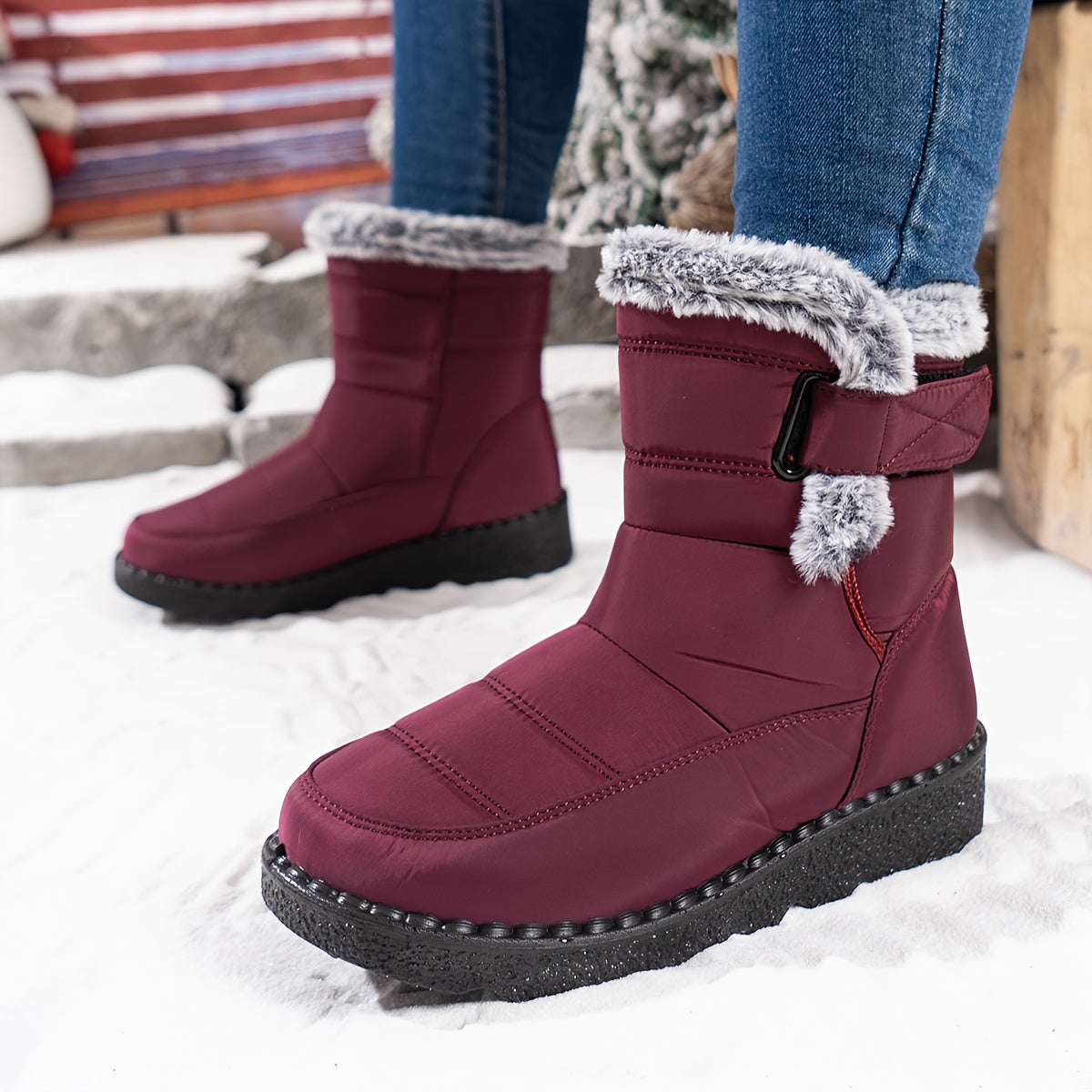 Winter Mountain Boots for Women - Soft Plush Lining