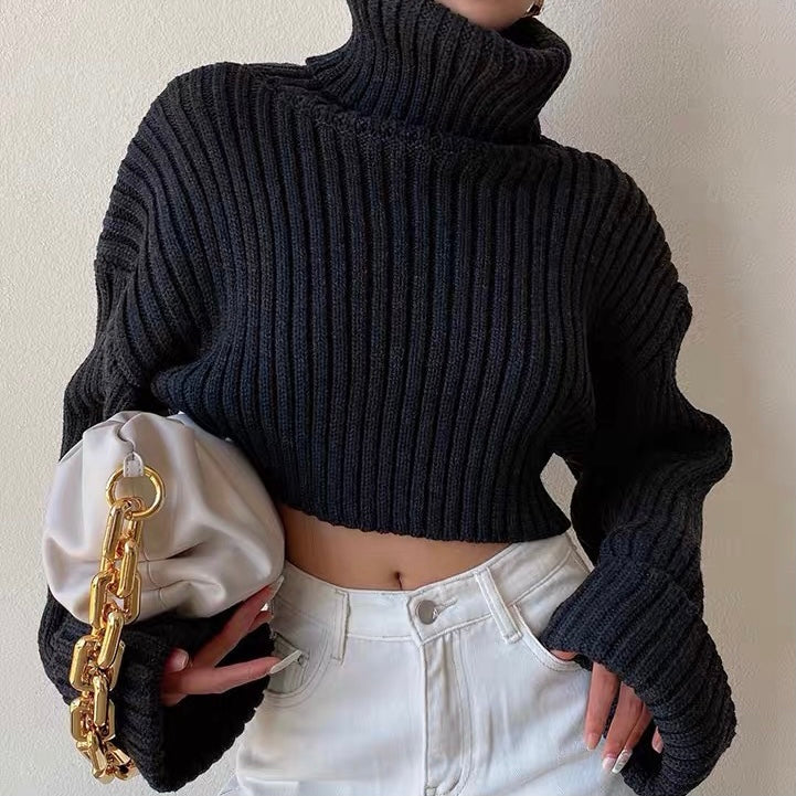 Rafali Cropped Sweater Top