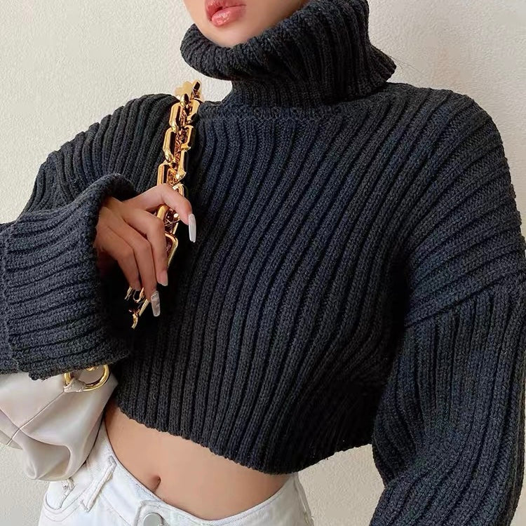 Rafali Cropped Sweater Top