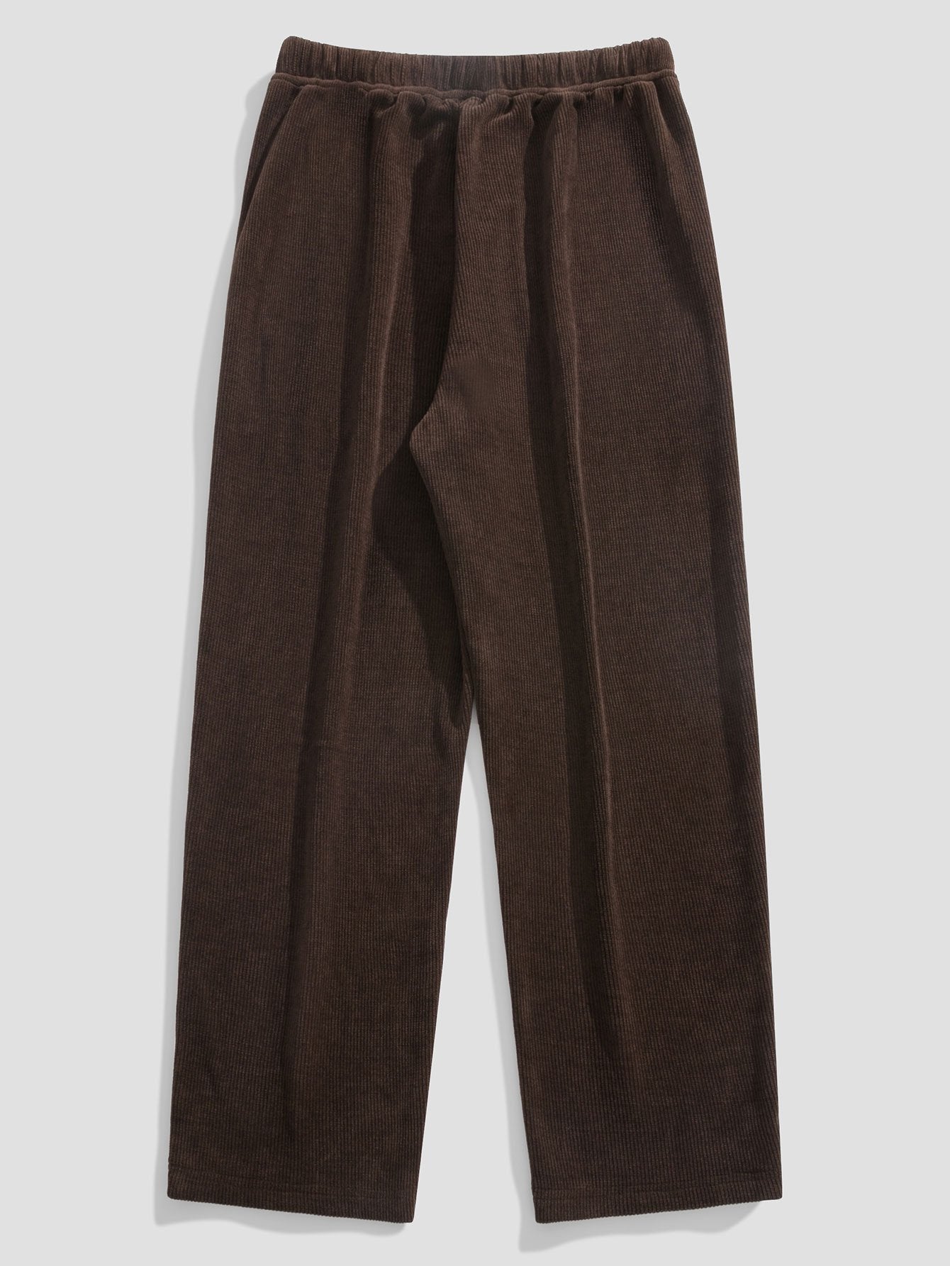 Relaxed Straight Leg Corduroy Pants