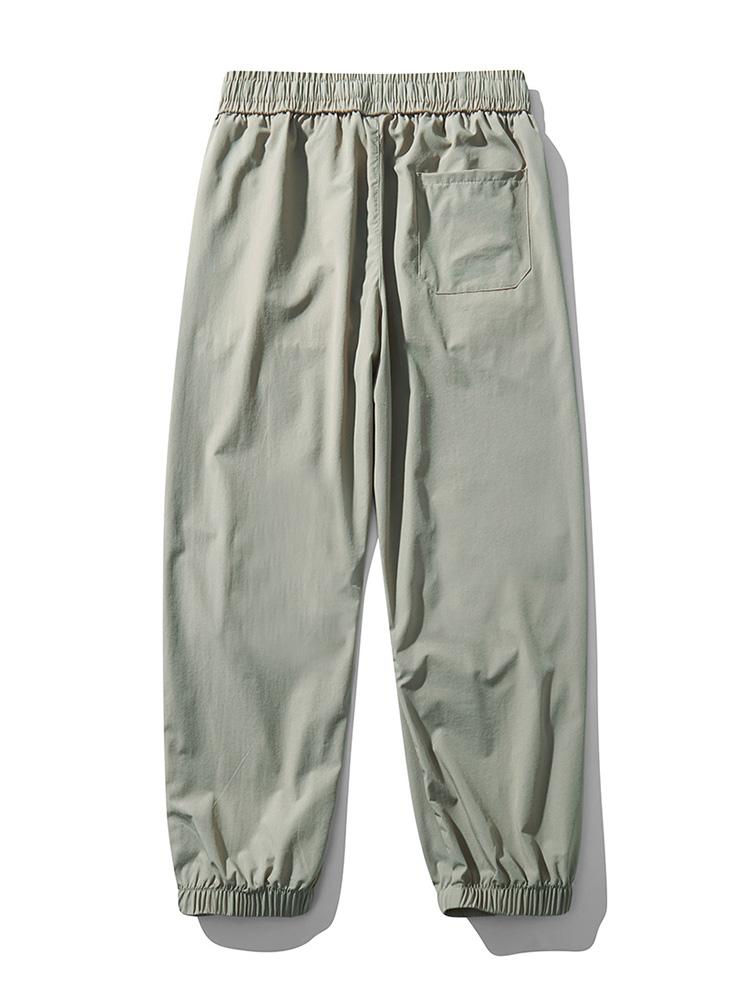 Raydon Elastic Waist Parachute Cargo Pants