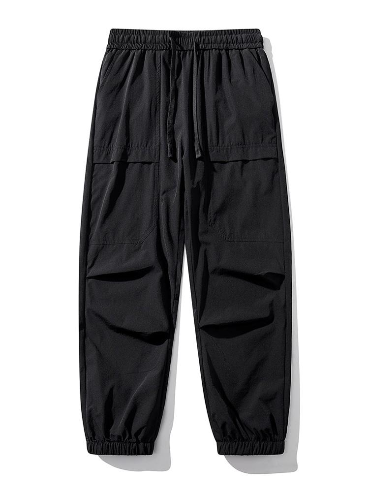 Raydon Elastic Waist Parachute Cargo Pants