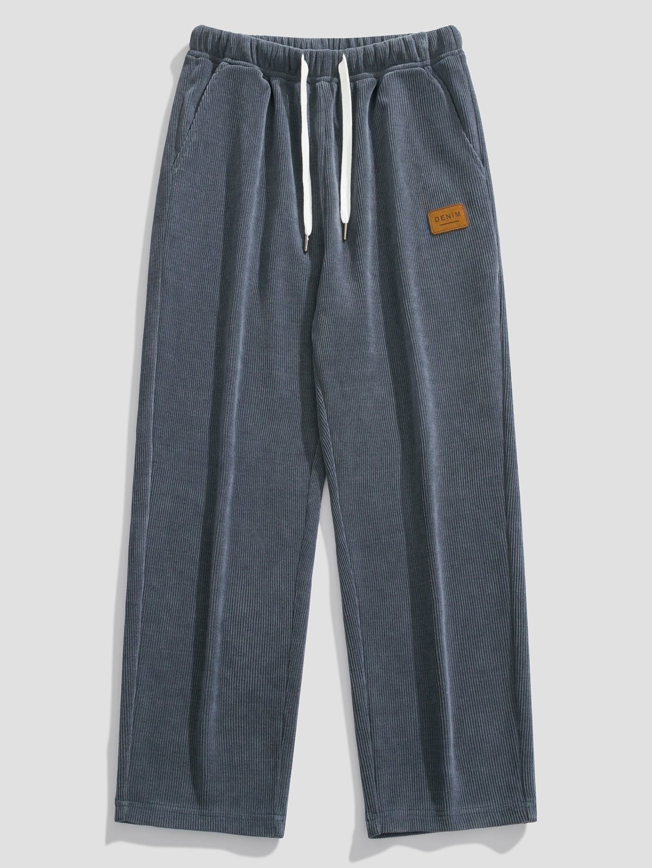 Relaxed Straight Leg Corduroy Pants