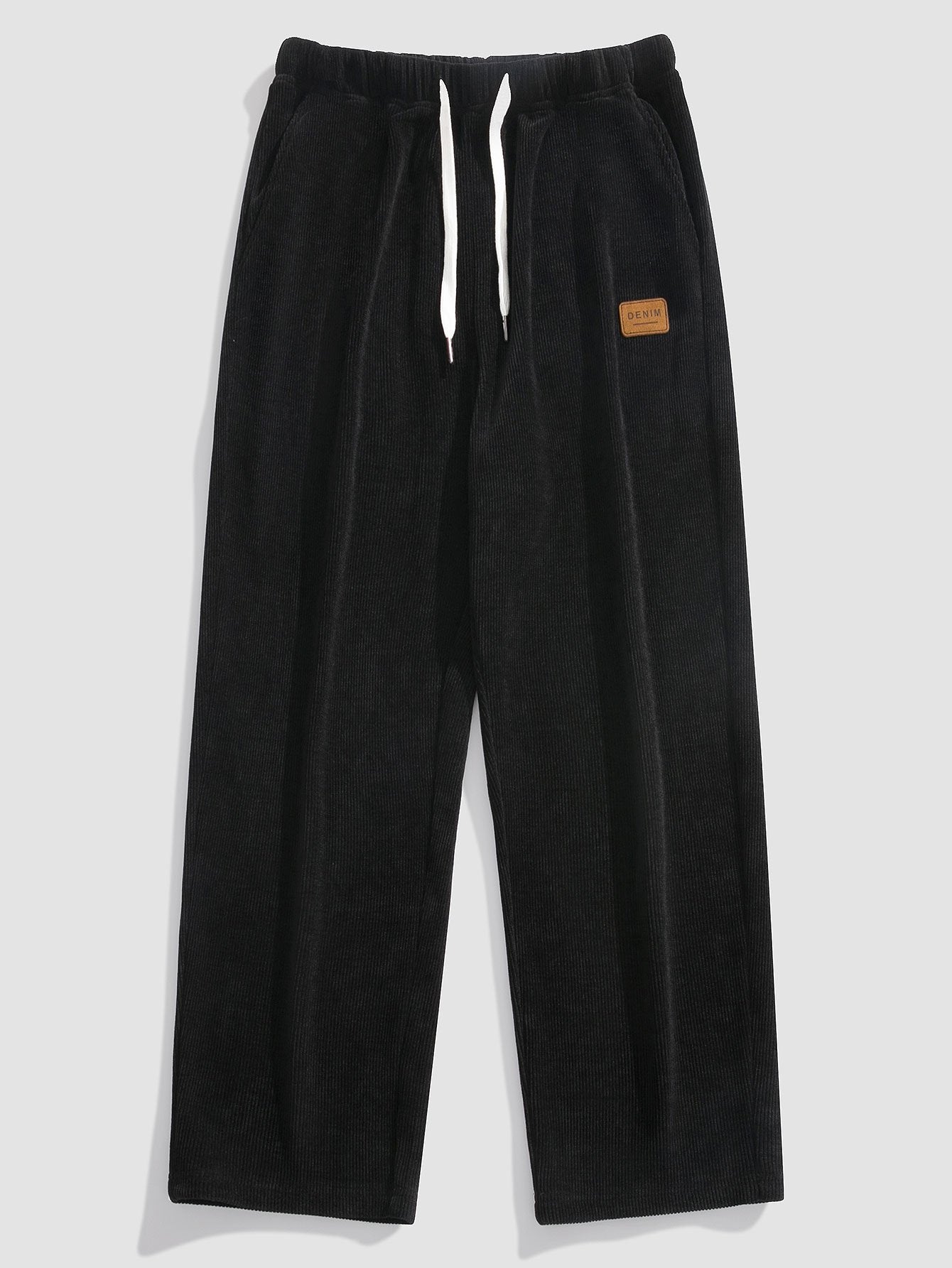 Relaxed Straight Leg Corduroy Pants