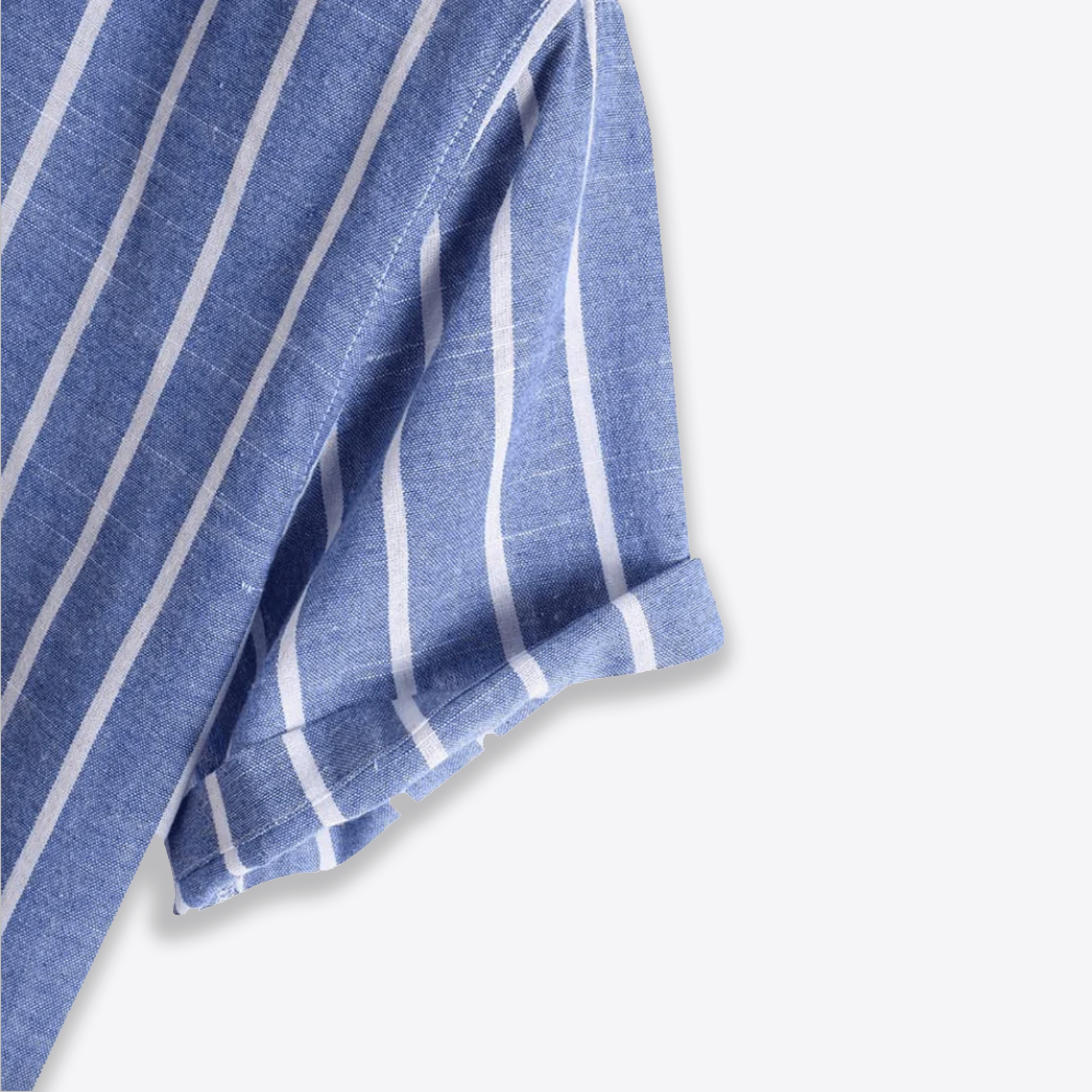 Sailor Blue Short Sleeves Striped Shirt