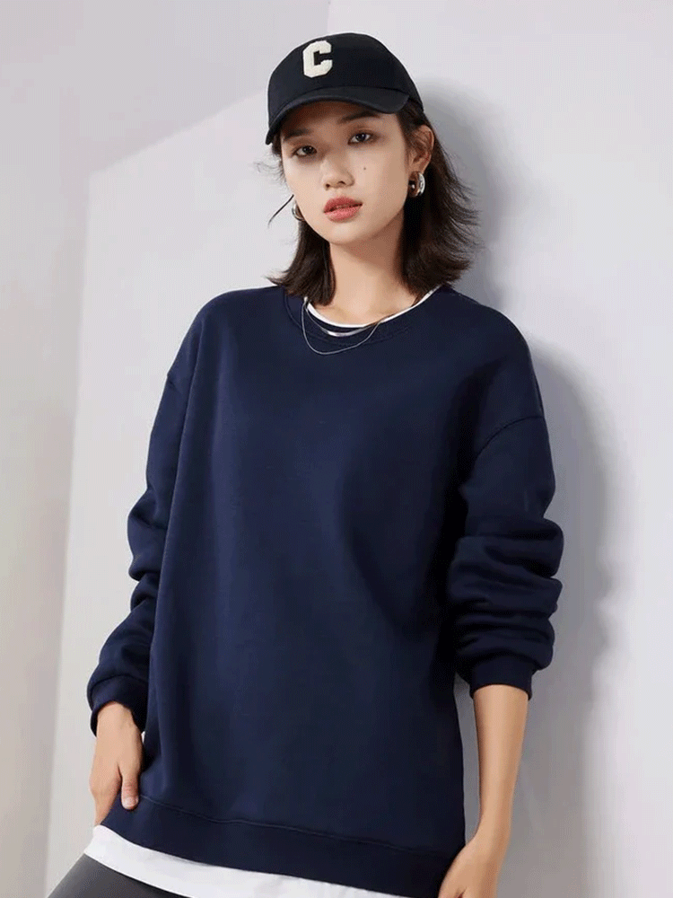 Jaya Round Neck Loose Sweatshirt